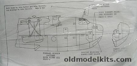 Execuform 1/72 PB2Y Series Coronado, 29 plastic model kit